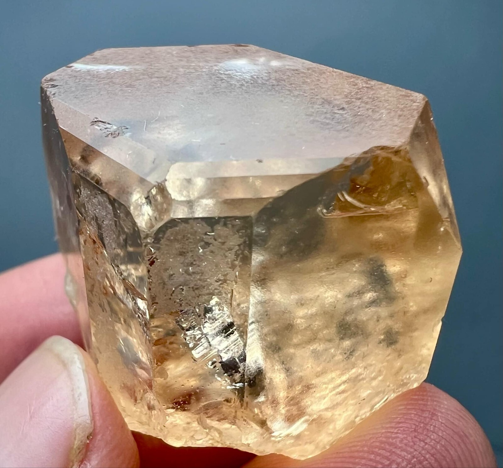 215 Carat Natural !!! Eye Clean Top Honey Color Topaz Huge Crystal @PAK