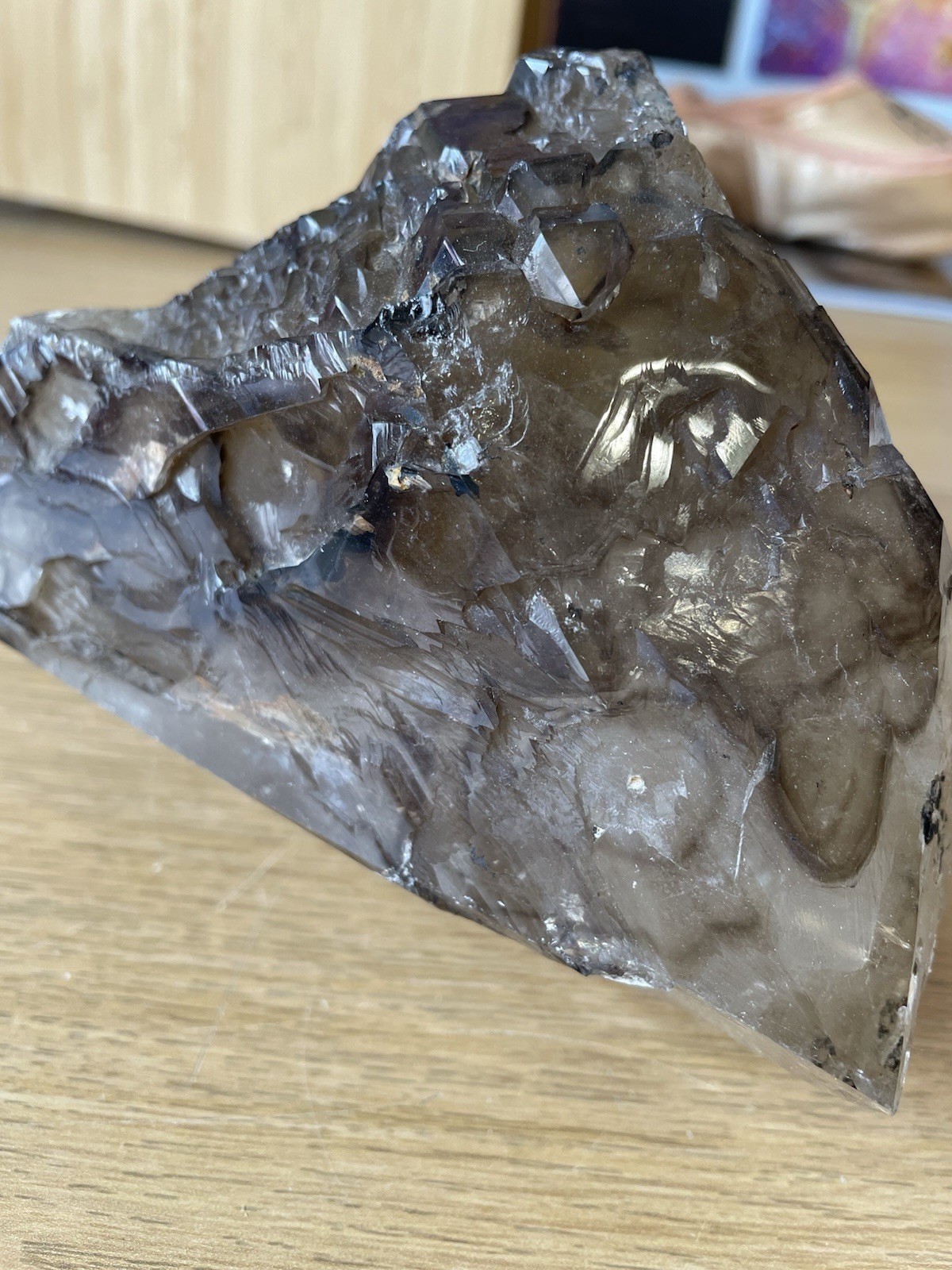 Large Elestial Smoky Citrine Statement Piece 1.85kg Stunning Crystal Quartz