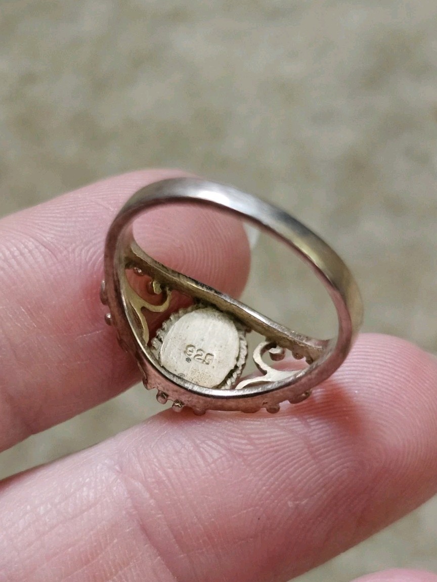 Sterling Silver Lab Created Opal Ring, Size 4.5, Crystals & Stones Mineral