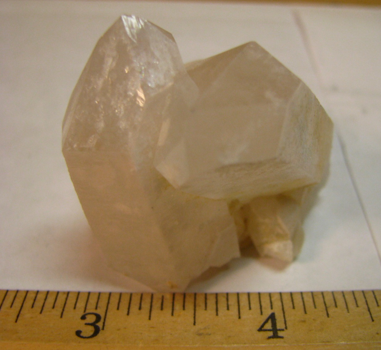 2 WHITE QUARTZ CRYSTAL CLUSTERS 2.4in & 1.84in ARKANSAS USA #216