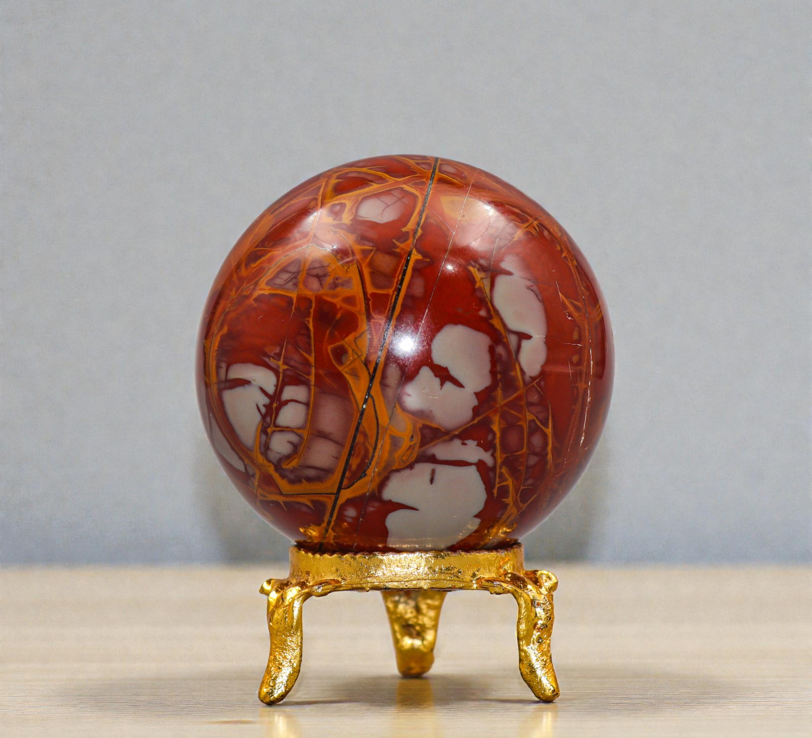 50mm Noreena Jasper Energy Balancing Crystal Decor Health Stone Sphere Ball