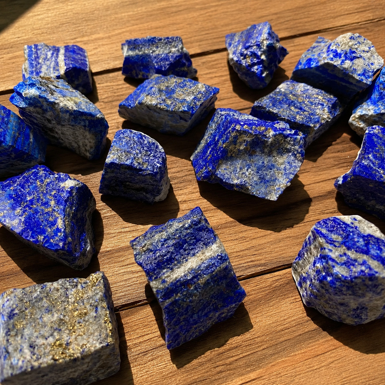 3Pcs Raw Lapis Lazuli Stone Rough Blue Crystal Healing Specimens Rocks Gifts