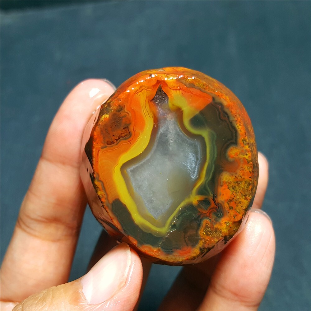RARE 121.2g Natural rough Warring States Red Agate Healing 43A41+