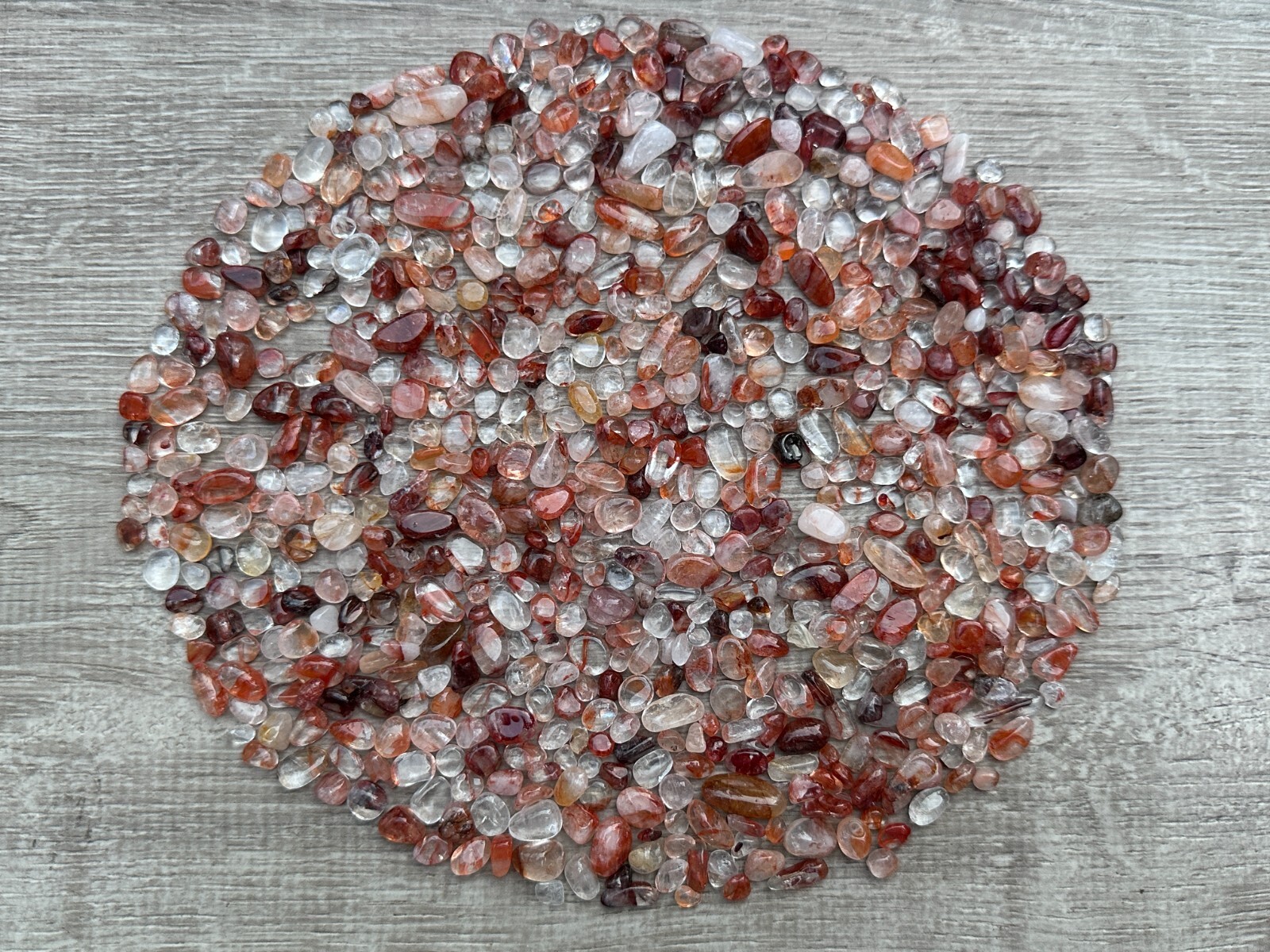 Fire Quartz Semi Tumbled Gemstone Mini Chips 5 – 11 mm, Wholesale Bulk Lot