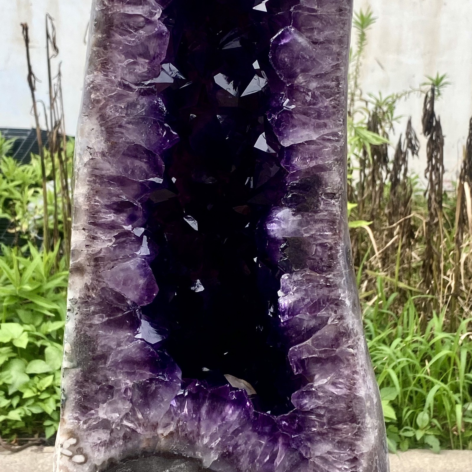57LB Large Natural Amethyst Geode Cathedral Crystal Cluster Specimen Healing