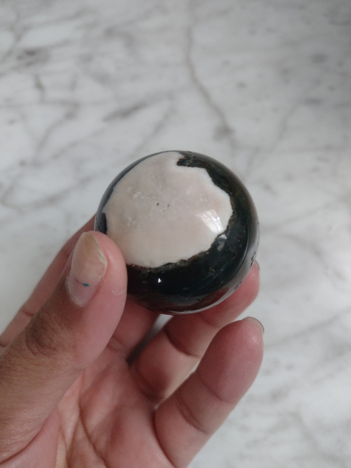 42mm Ocean Jasper Sphere Madagascar Carving Crystal Stone Ball