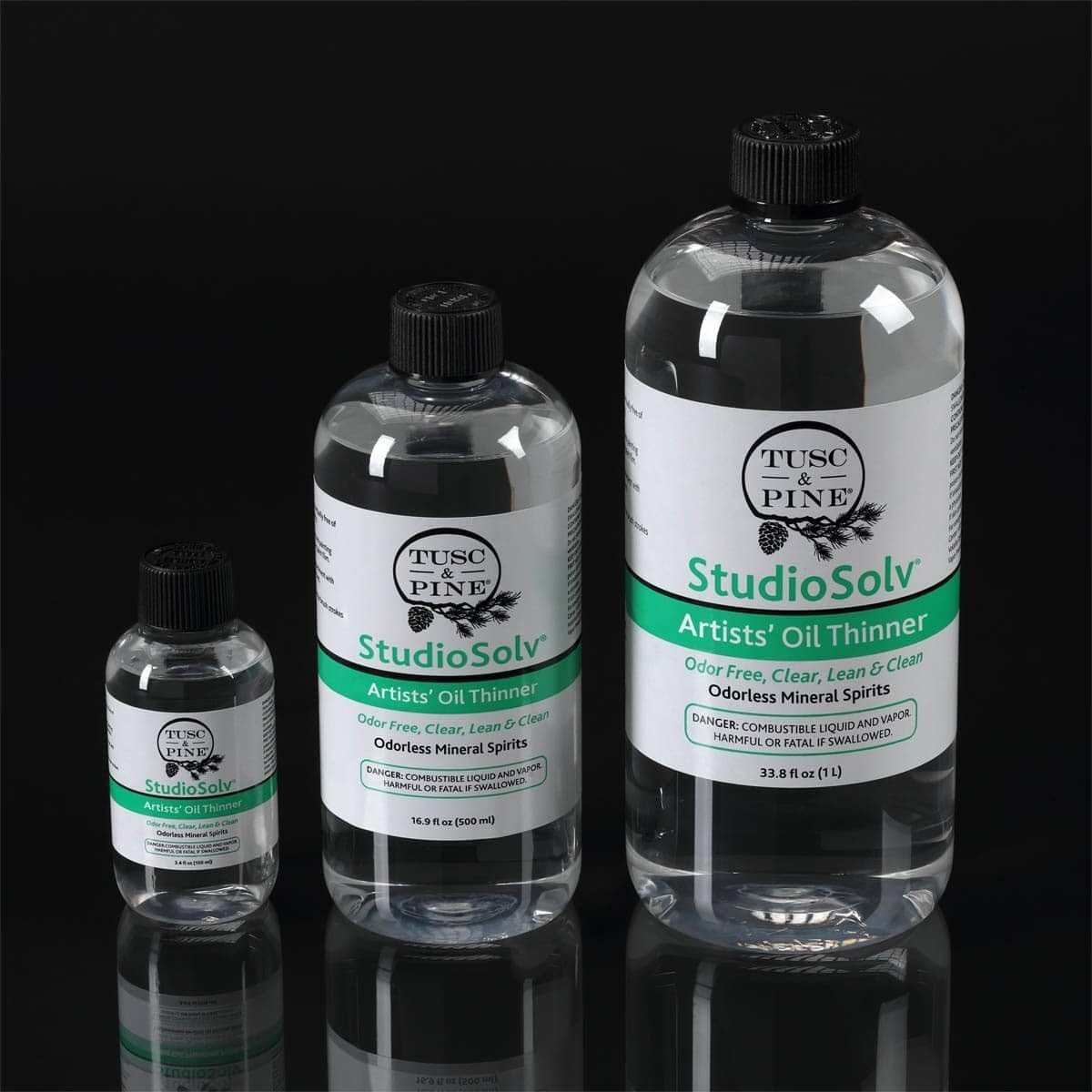 33.8oz StudioSolv Odorless Spirits – Ideal Professional Oil Thinner for Studios