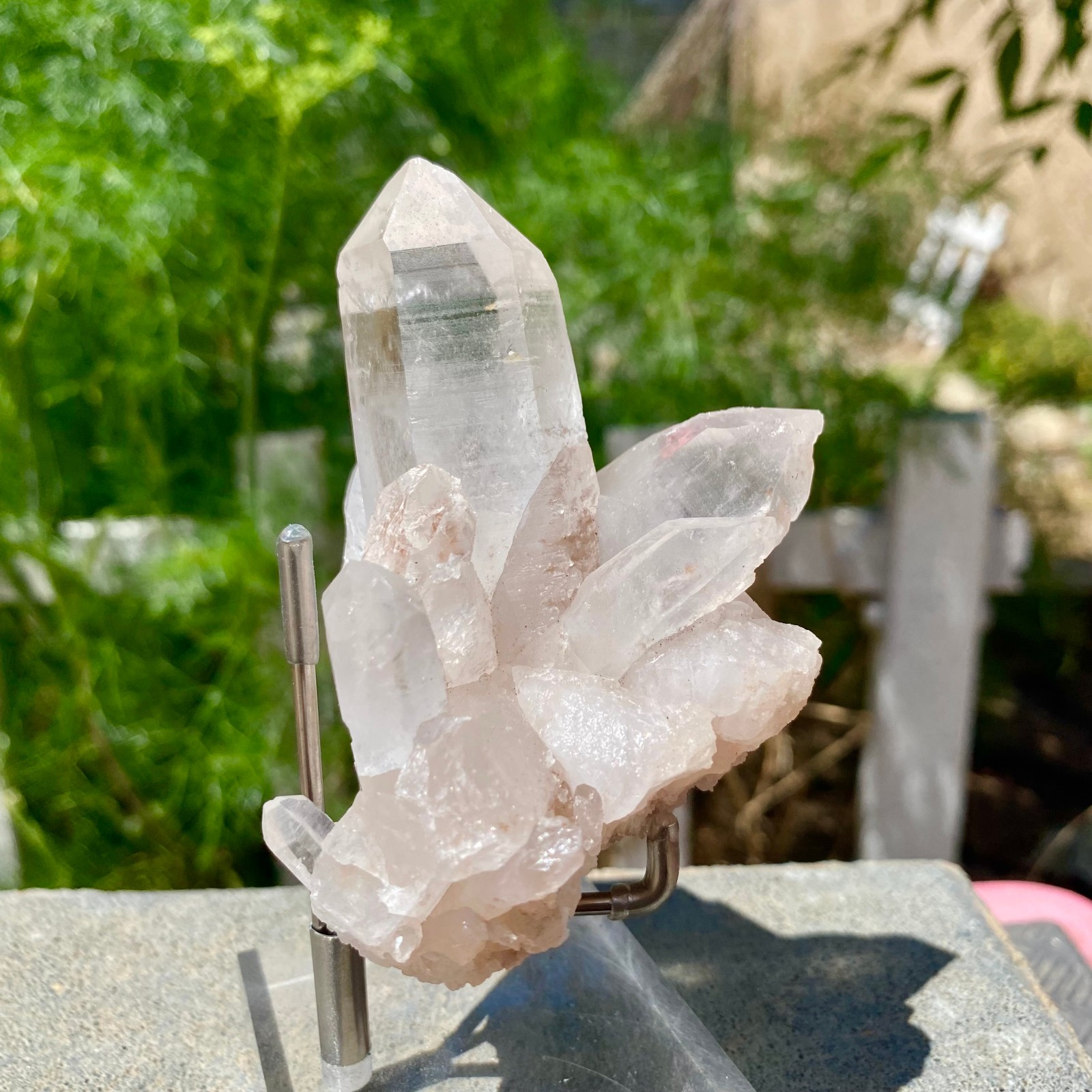 217G A+++Large Natural white Crystal Himalayan quartz cluster /mineralsls