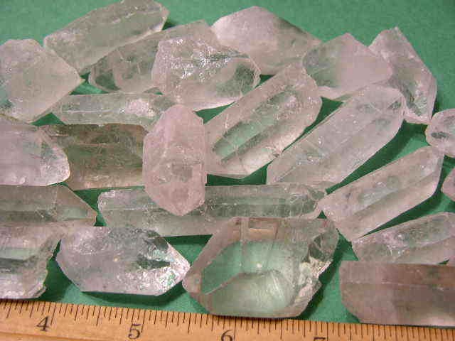 Quartz crystal natural terminated points Brazil 1/4 pound 1.5-2 ” 5-7 crystals