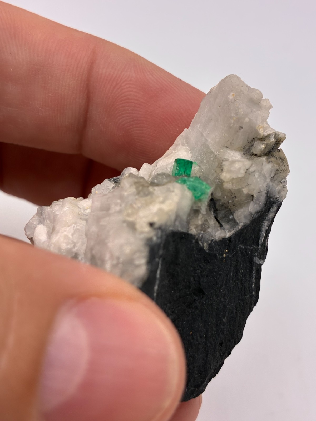 Rough Crystal Colombian Emerald Raw Matrix Collector Piece, Natural Not treament
