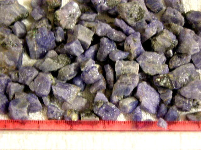 Tanzanite crystal all natural mixed grade 10-45mm 1/4 pound lots 4-15 piece