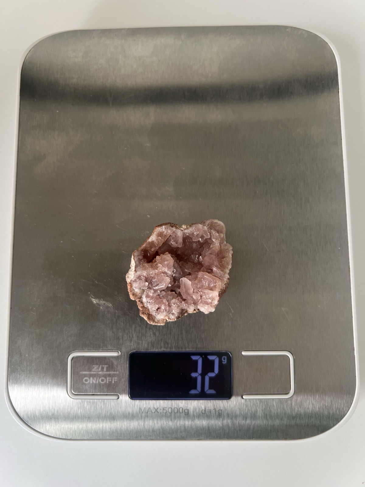 32g – Mini Pink Amethyst Geode Cave from Argentina