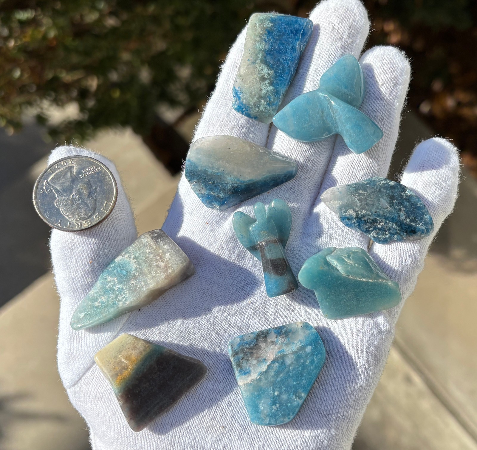 USA SALE 67g LOT SMALL TROLLEITE CARVED ANGEL/WHALE MERMAID TAIL/CHUNK PIECES