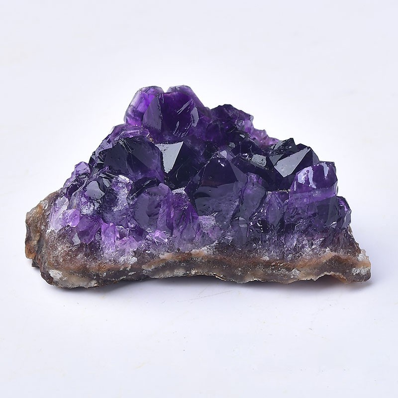 Natural Purple Amethyst Cluster Quartz Crystal Druzy Geode Healing Stone Reiki