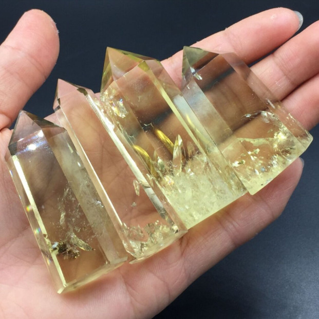 Natural Citrine Quartz Tower Spiritual Healing Crystal Gift Boost Confidence