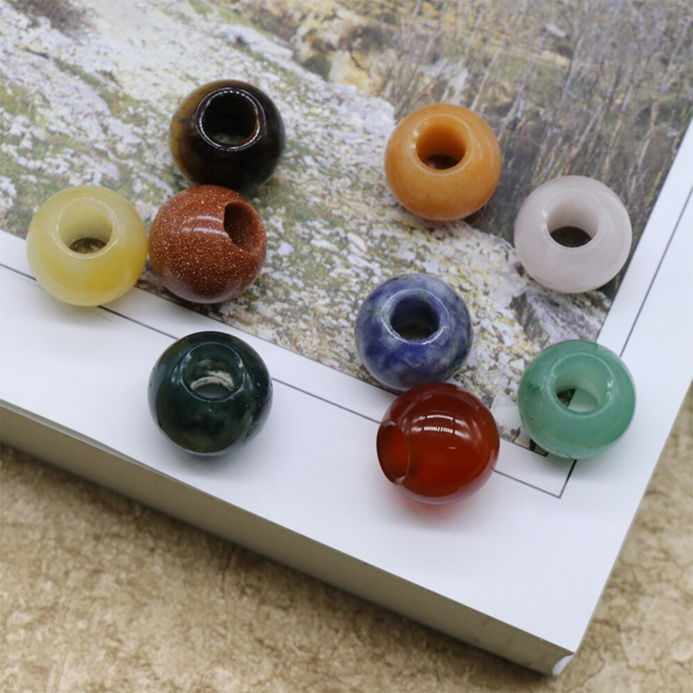 5*12mm Large Hole Rondelle Loose Charms European Beads Bracelet Jewelry Making
