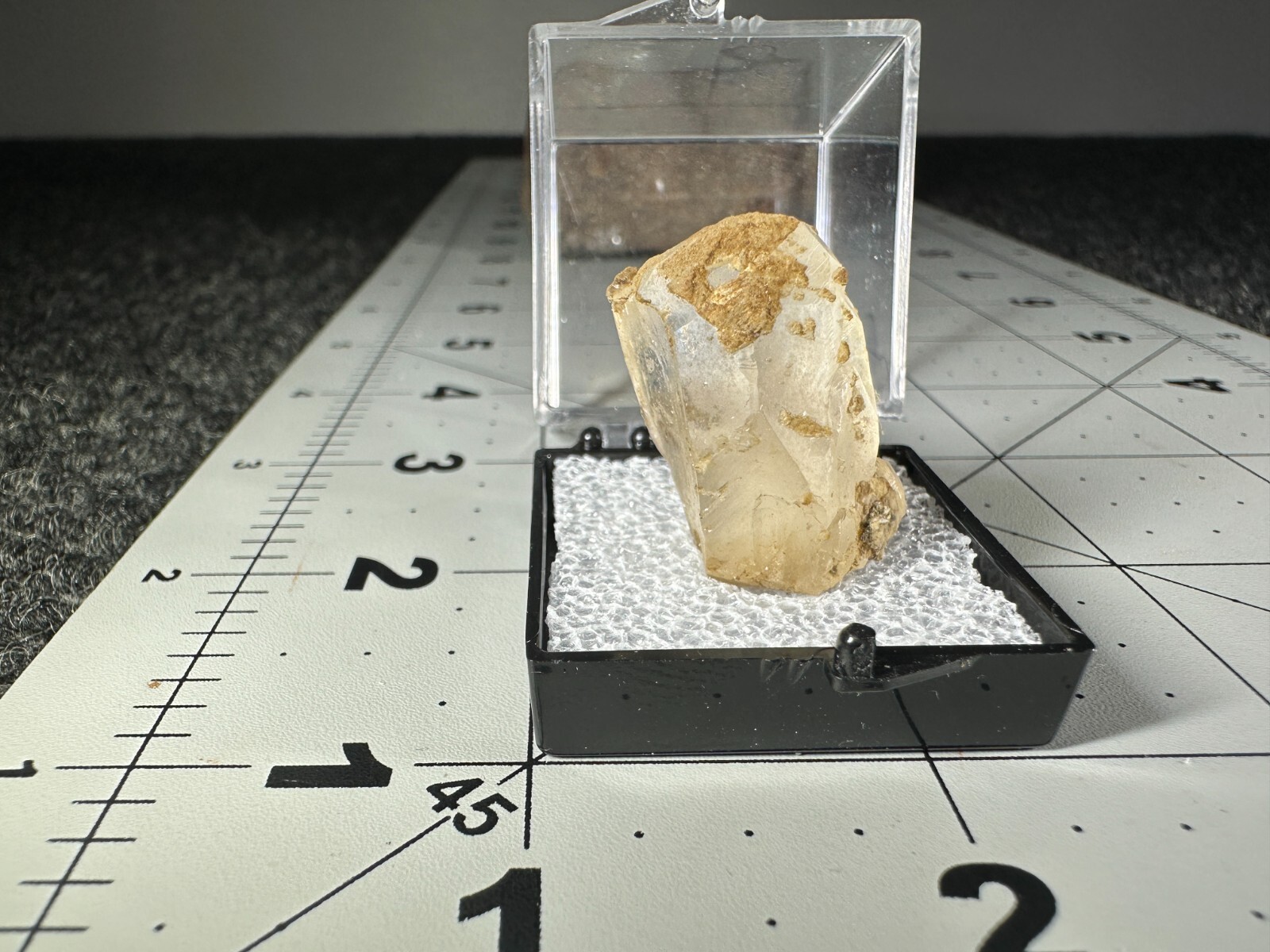 ➤ 1 Inch CLEAR “TRIANGLE” CALCITE Pleasant Ridge Rensselaer Indiana VIDEO➤534