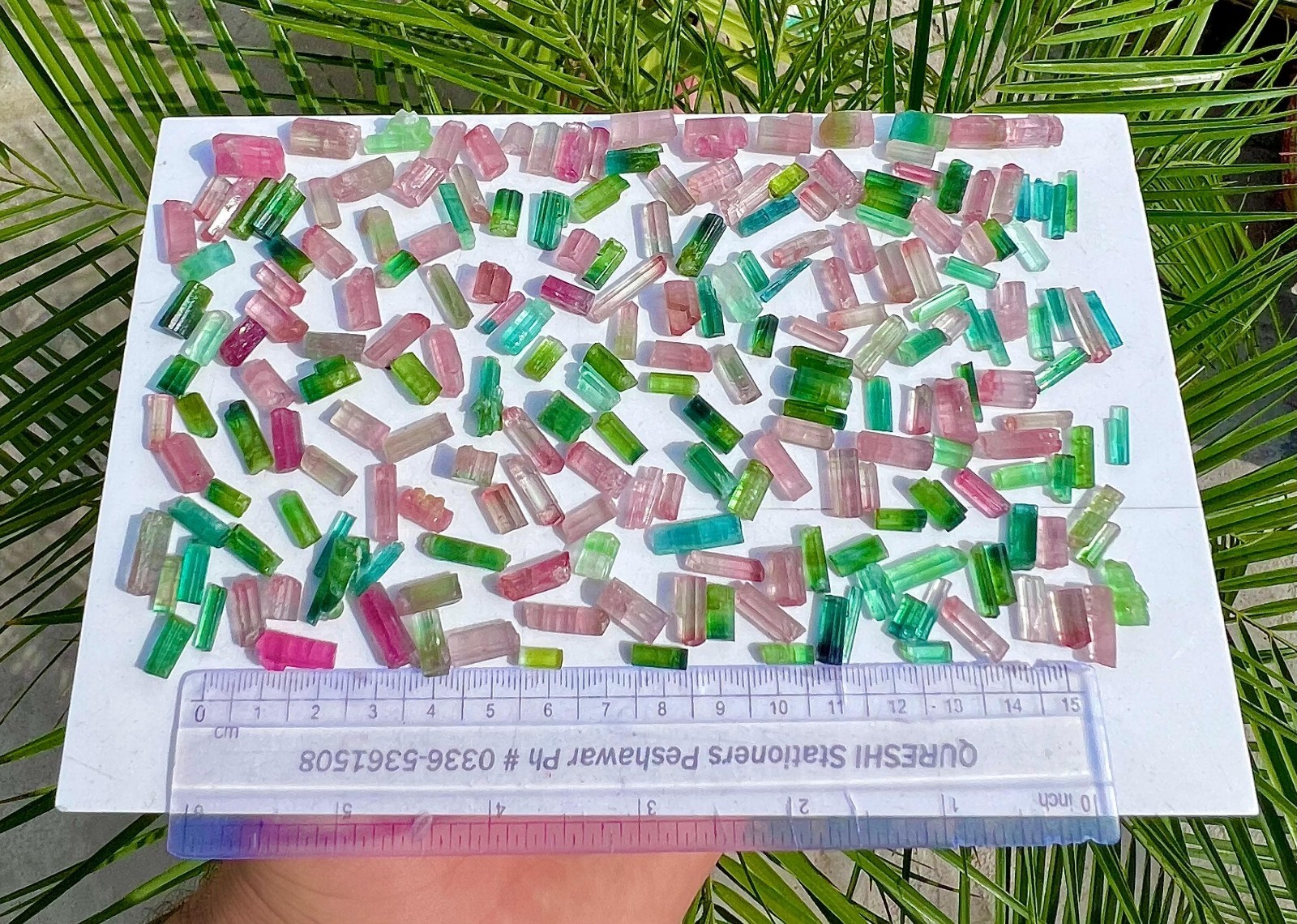 100 Grams Multi Colour Tourmaline Crystals Lot From Afghanistan