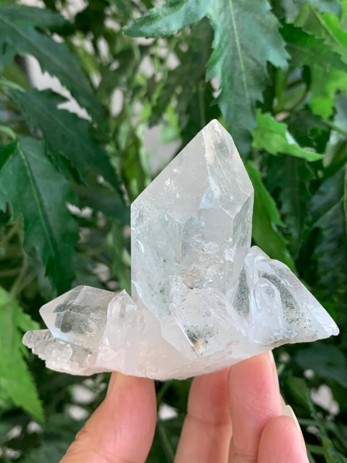 Large Grade A++ Clear Quartz Crystal Cluster, 2″- 3″ Raw Clear Quartz Geode