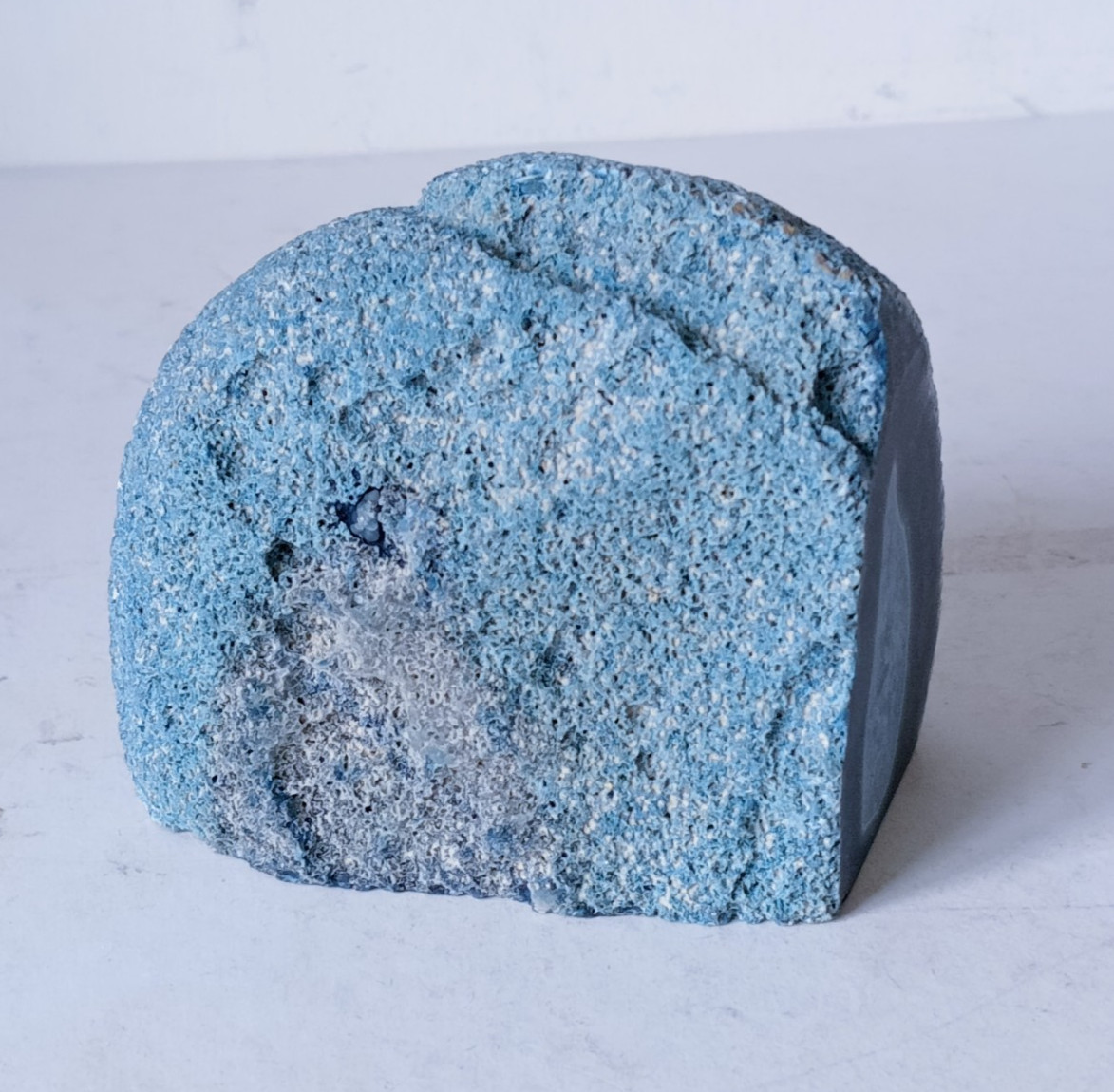(262) Blue Agate Geode # 750g # 7cm x 8cm x 9cm # Paperweight