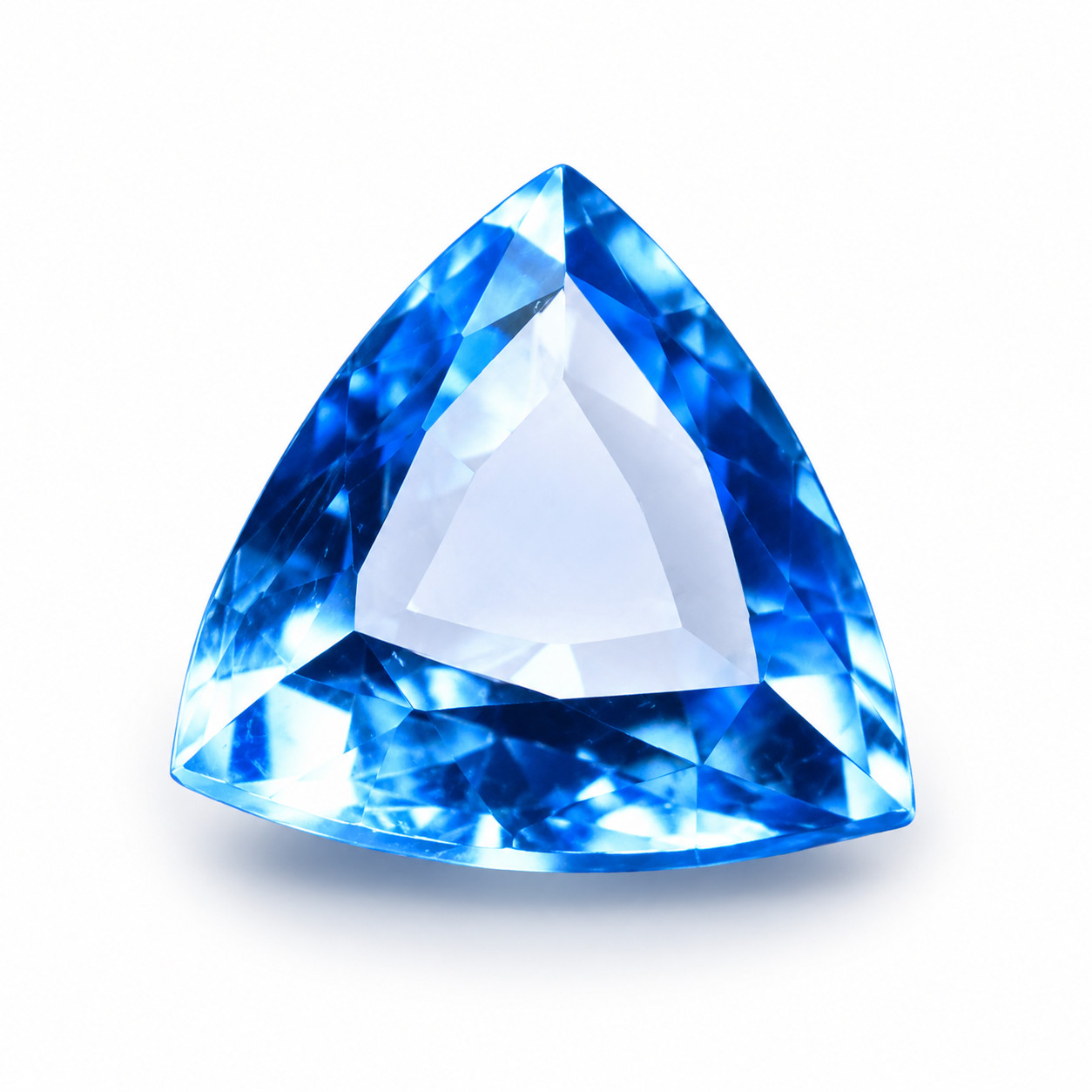 11.45 CT Certified Natural Trillion Cut Beautiful Blue Sapphire Loose Gemstone