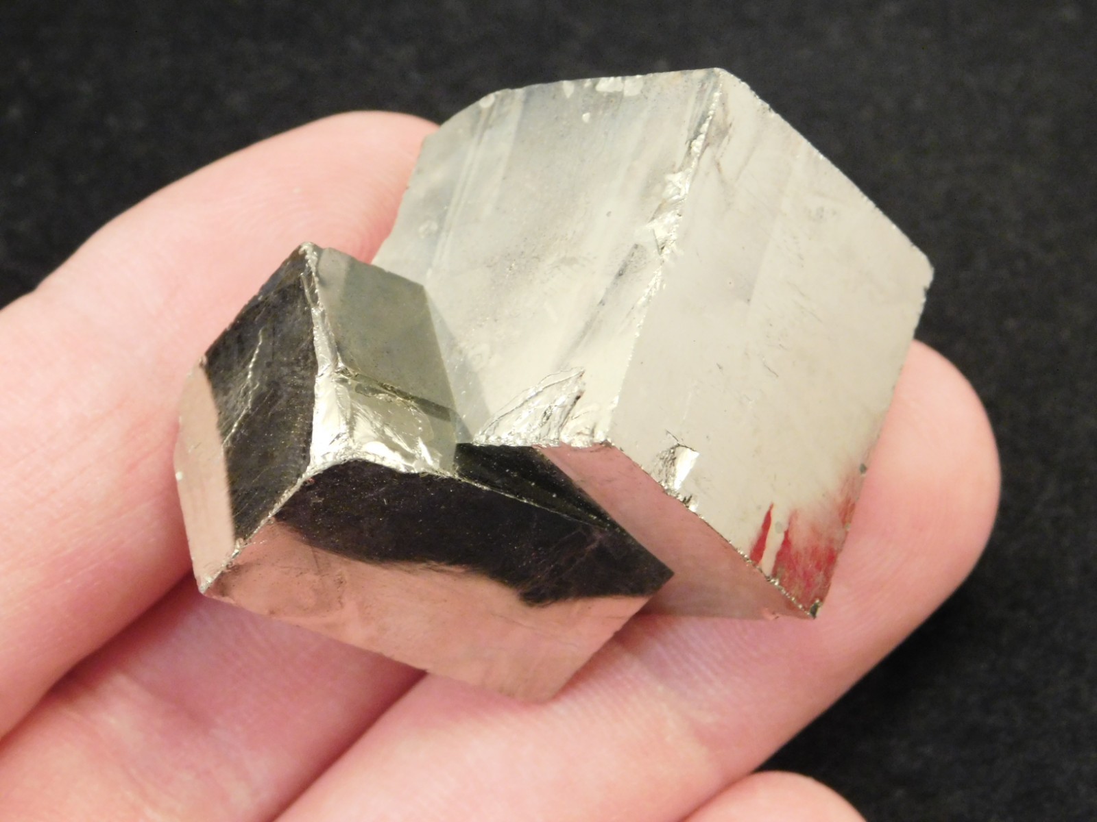 Nice and 100% Natural PYRITE CUBE TWIN From Peru 75.5gr