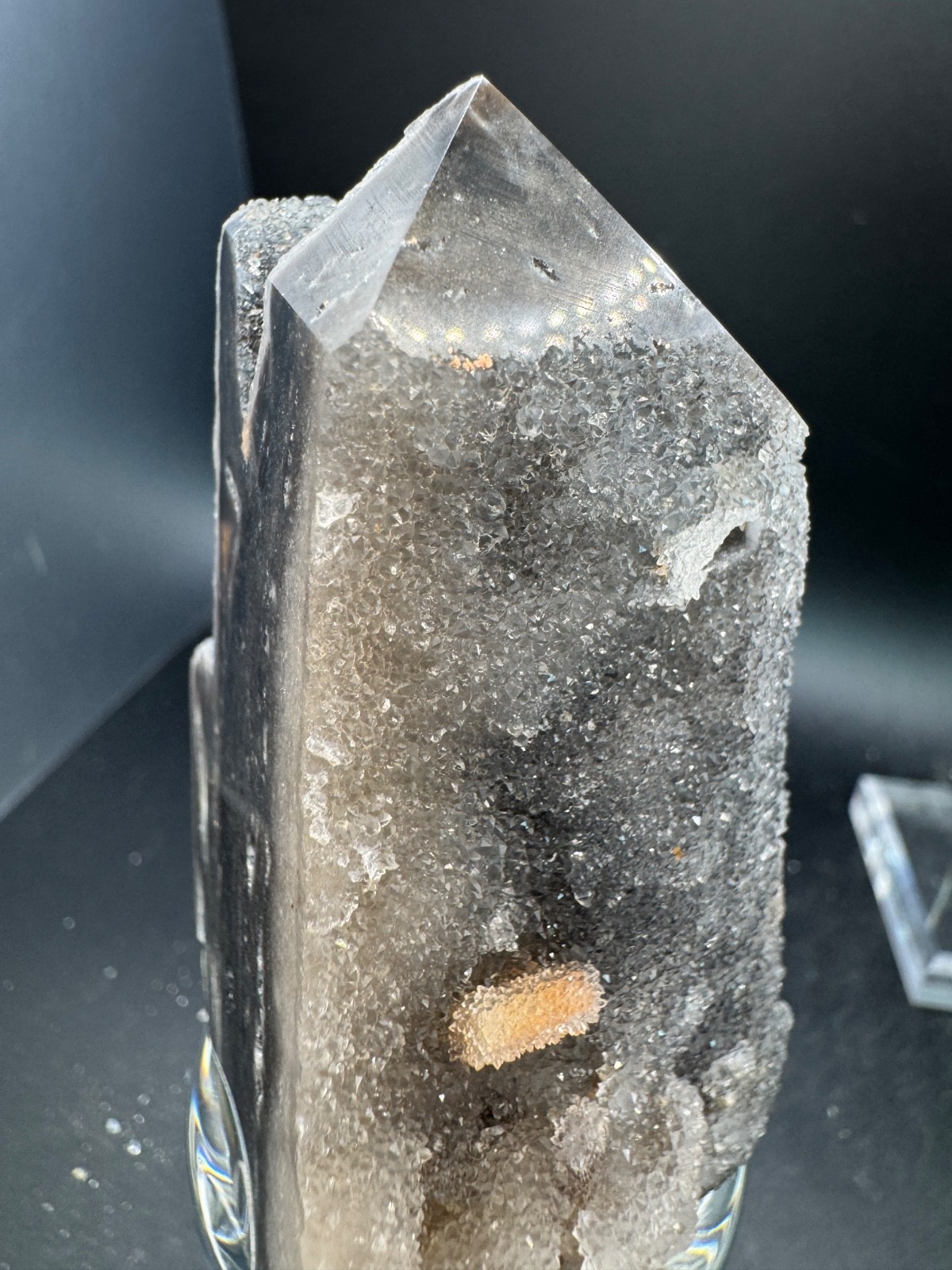 6335 Druzy Black Sphalerite Tower China 150g