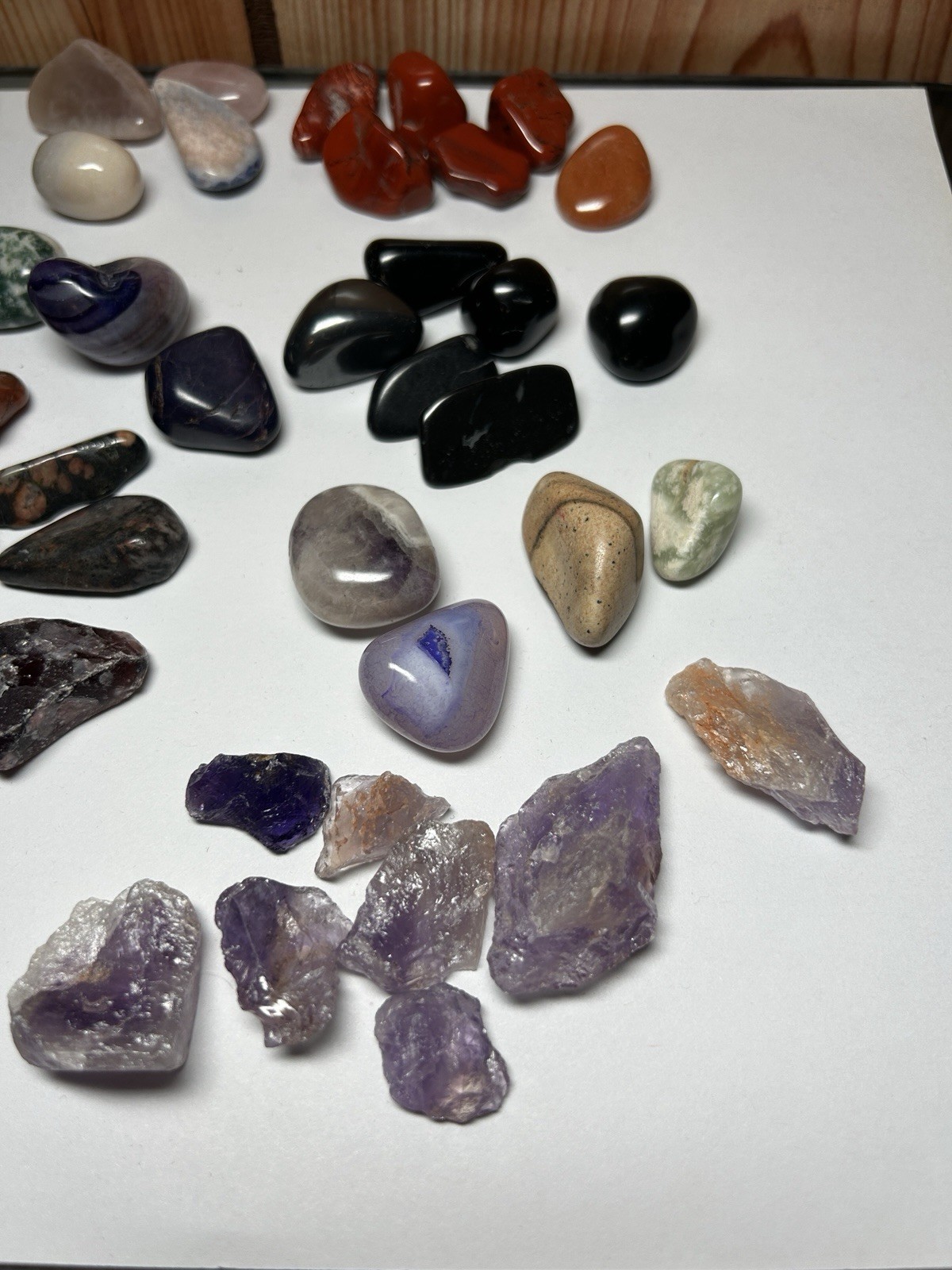 Mixed Tumbled Crystal & Gemstone Lot 12oz.(340g) Amethyst Quartz Jasper & More