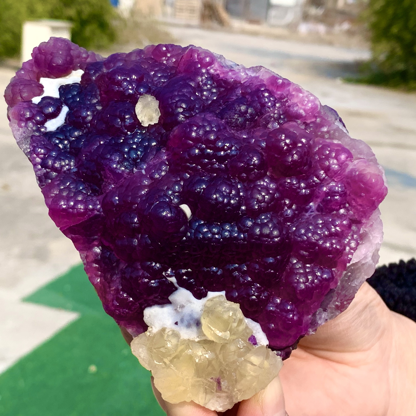 2.40LB Complete rare and gorgeous purple fluorite from Inner Mongolia, China