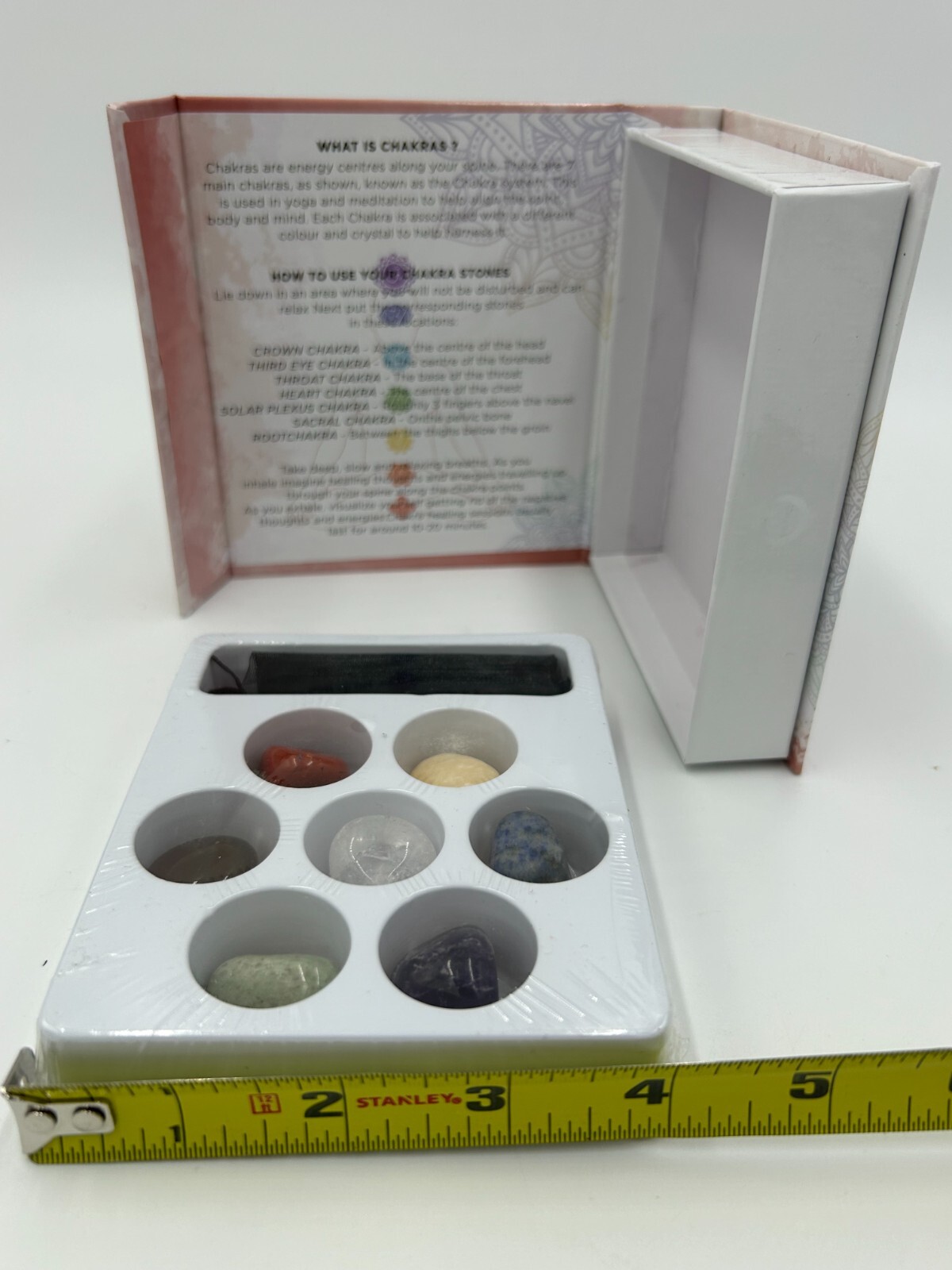 7 Chakra Stone Set for Crystal and Mineral Wellness New in Box