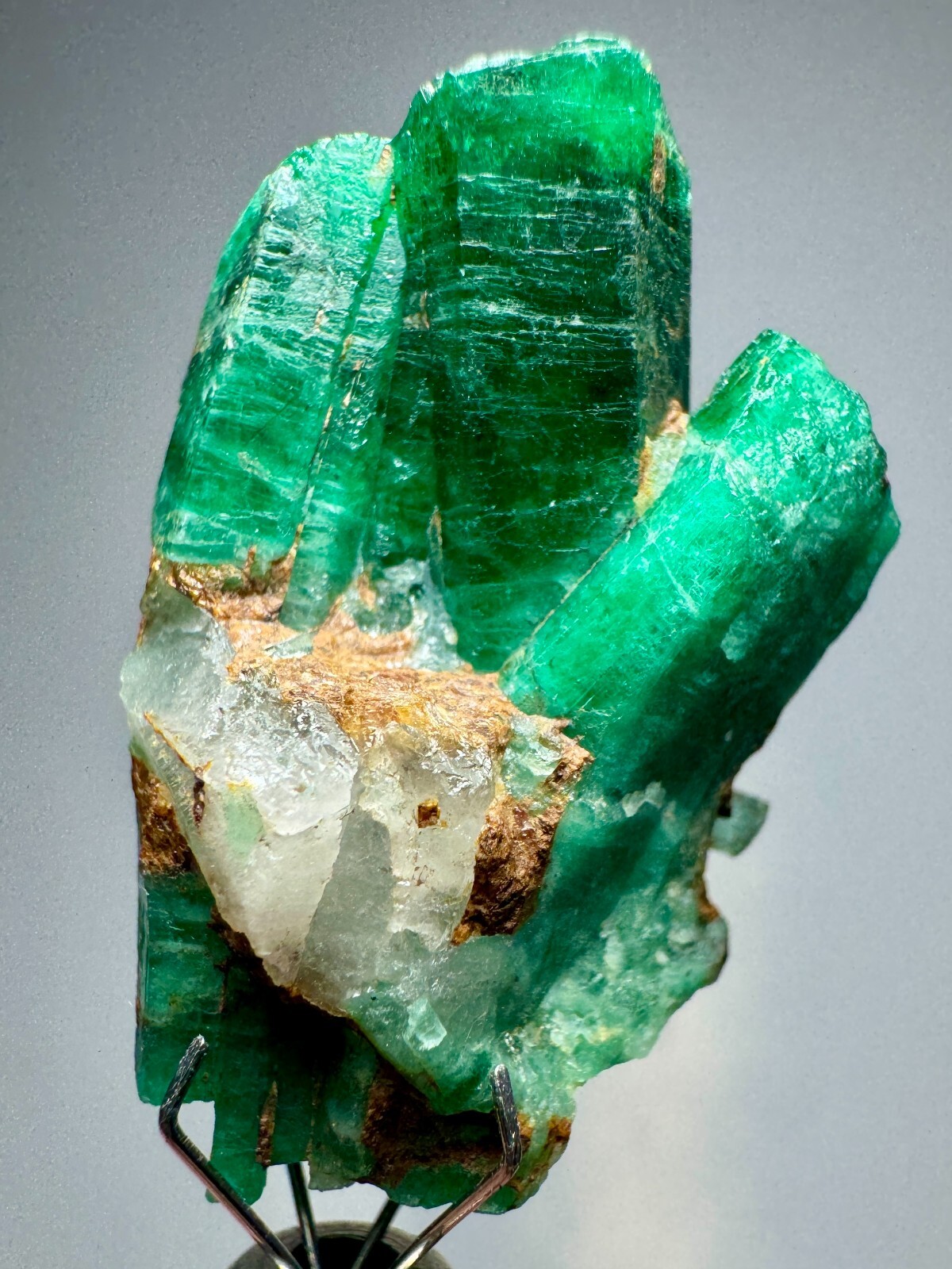 Panjshir Green Emerald Crystals Bunch With Quartz @AFG. 38 Carat