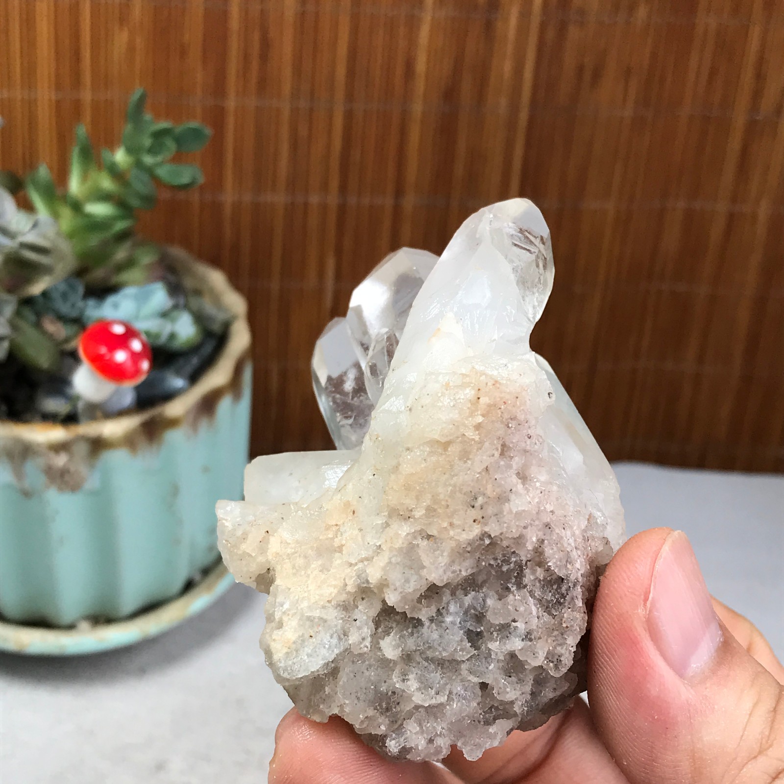 77-54-43mm Natural crystal clusters pretty Quartz Mineral Specimen 146g A6228