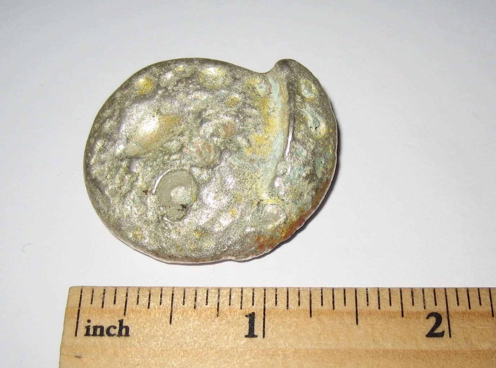 1.35″ x 1.2″ x 0.25″ RARE SMELTED JEWELRY 0.925 STERLING SILVER & 14k GOLD 45.9g