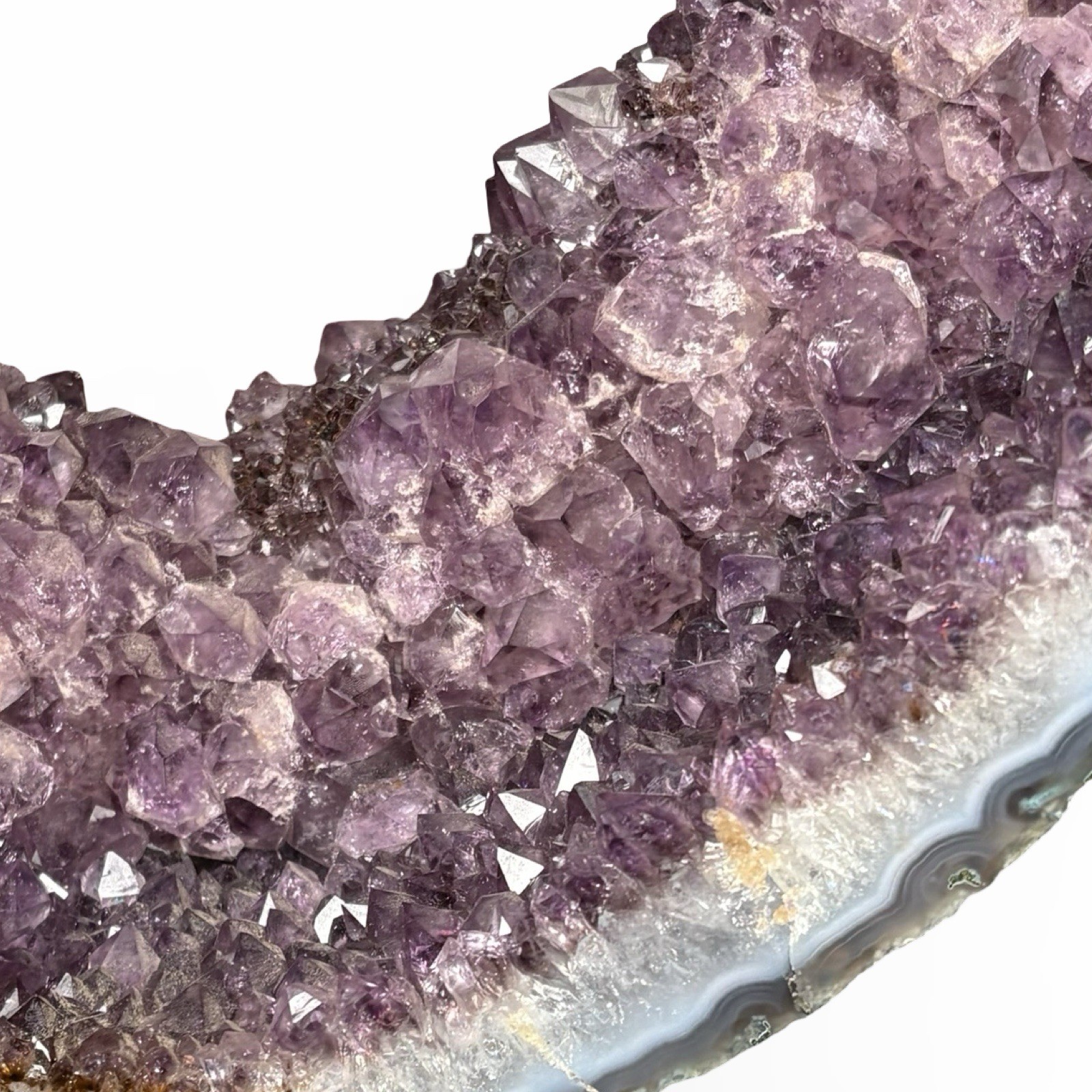 Vintage 15lb Amethyst Geode Crystal Cluster 12x7x4” Purple Druzy Portal Cathedra