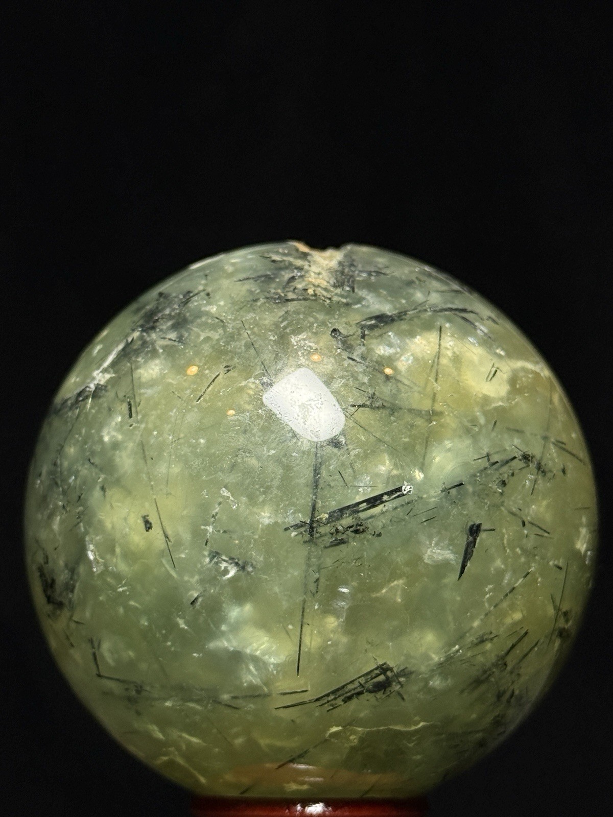 67mm PREHNITE EPIDOTE SPHERE 💚449g Green Mineral Reiki Chakra Gem Witch Crystal