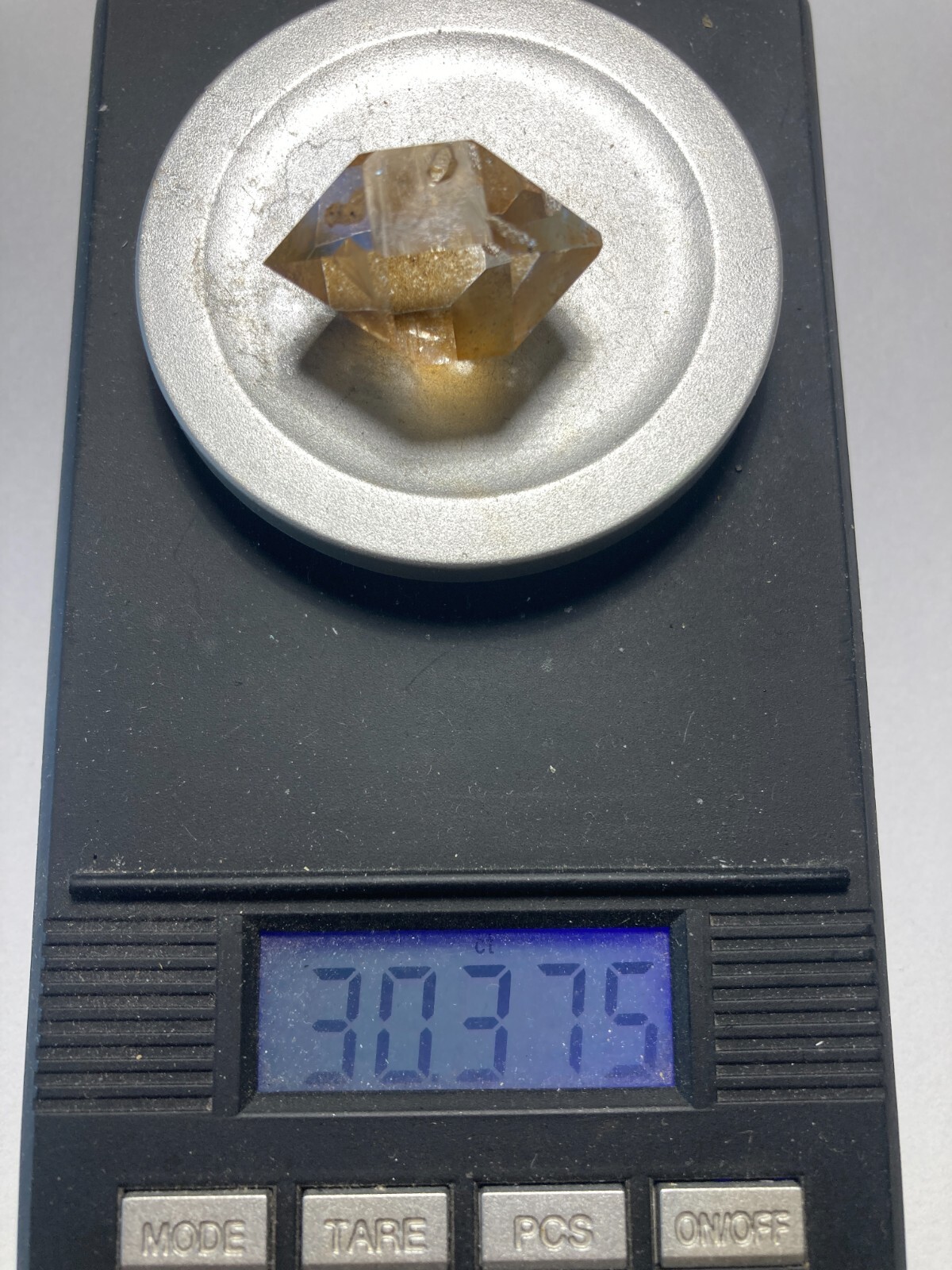 Herkimer NY AA + Diamond NEW TREASURE BOX 23mm x 16mm, 30.38 ct sec B3