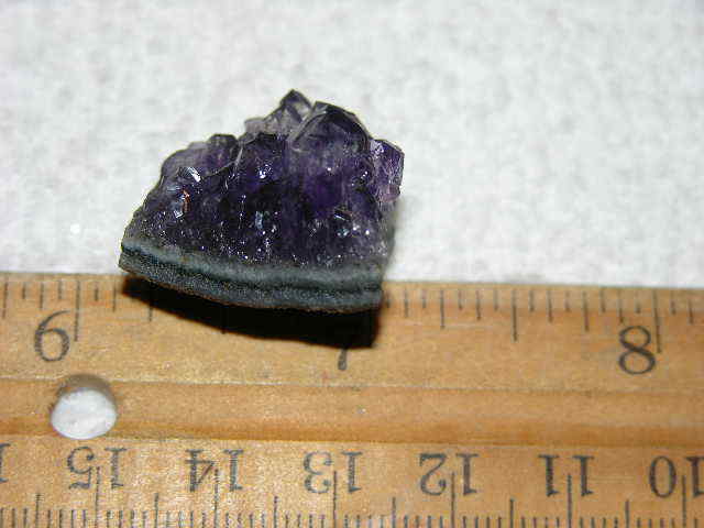 Amethyst crystal cluster grape jelly saturation smaller jewelry-sized 1″ K74