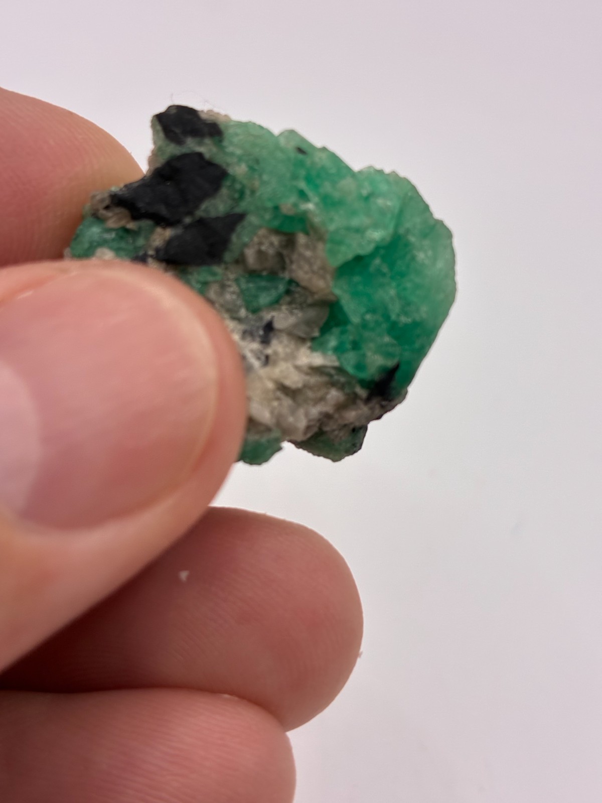 Rough Crystal Colombian Emerald Raw Matrix Collector Piece, Natural Not treament