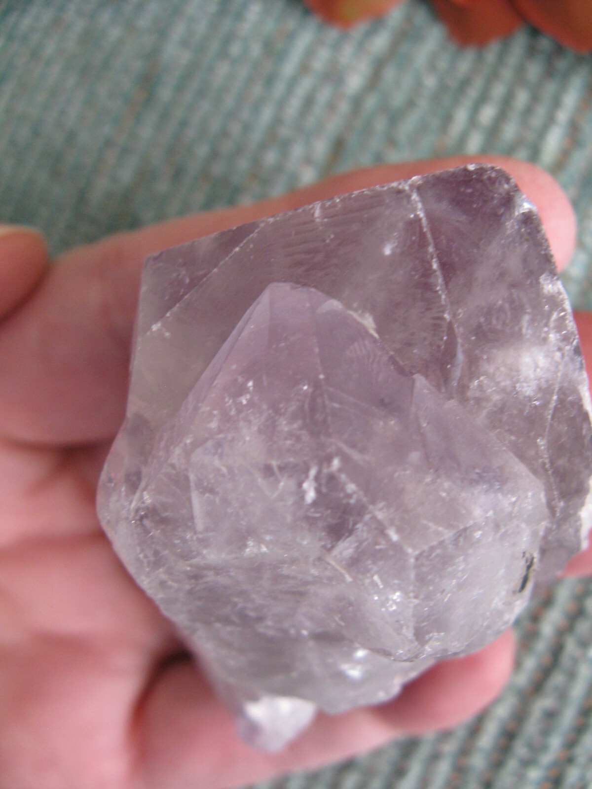 NEW CHUNKY ROUGH NATURAL BRAZILIAN LIGHT PURPLE AMETHYST TWIN POINT