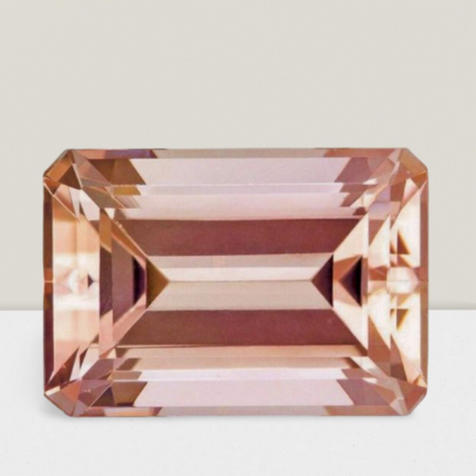 Morganite Octagon Cut Gemstone 4.1 Cts – 11×9 mm Lustrous Loose Gem