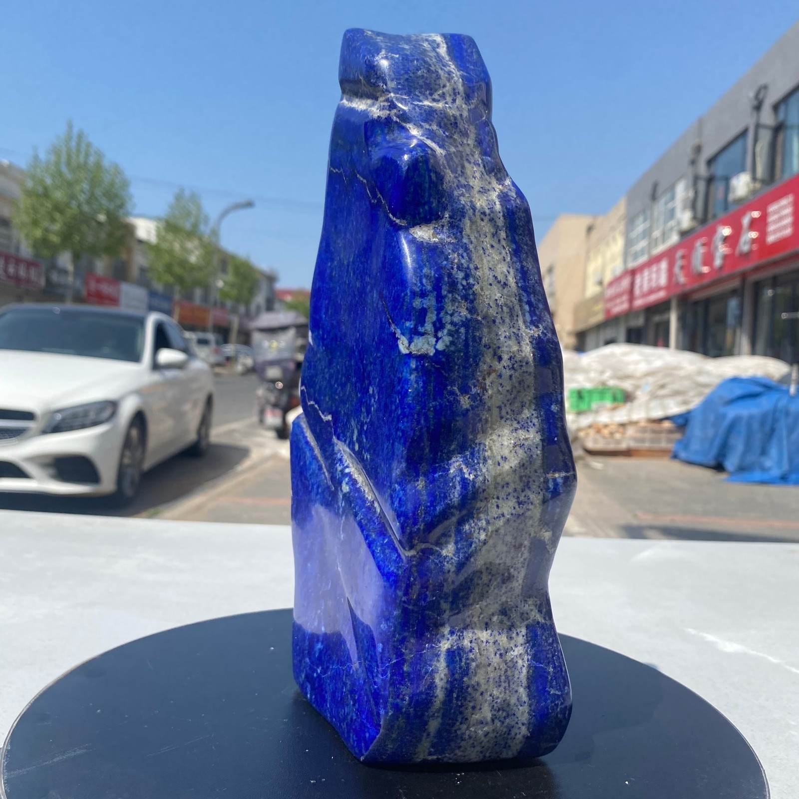 8.2LB Natural Stone Lapis Lazuli Freeform Polished Crystal Mineral Specimen
