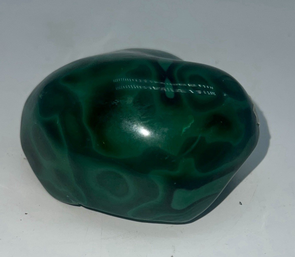Polished Bull’s Eye Malachite Congo 0.86 lb 391g Stone Specimen