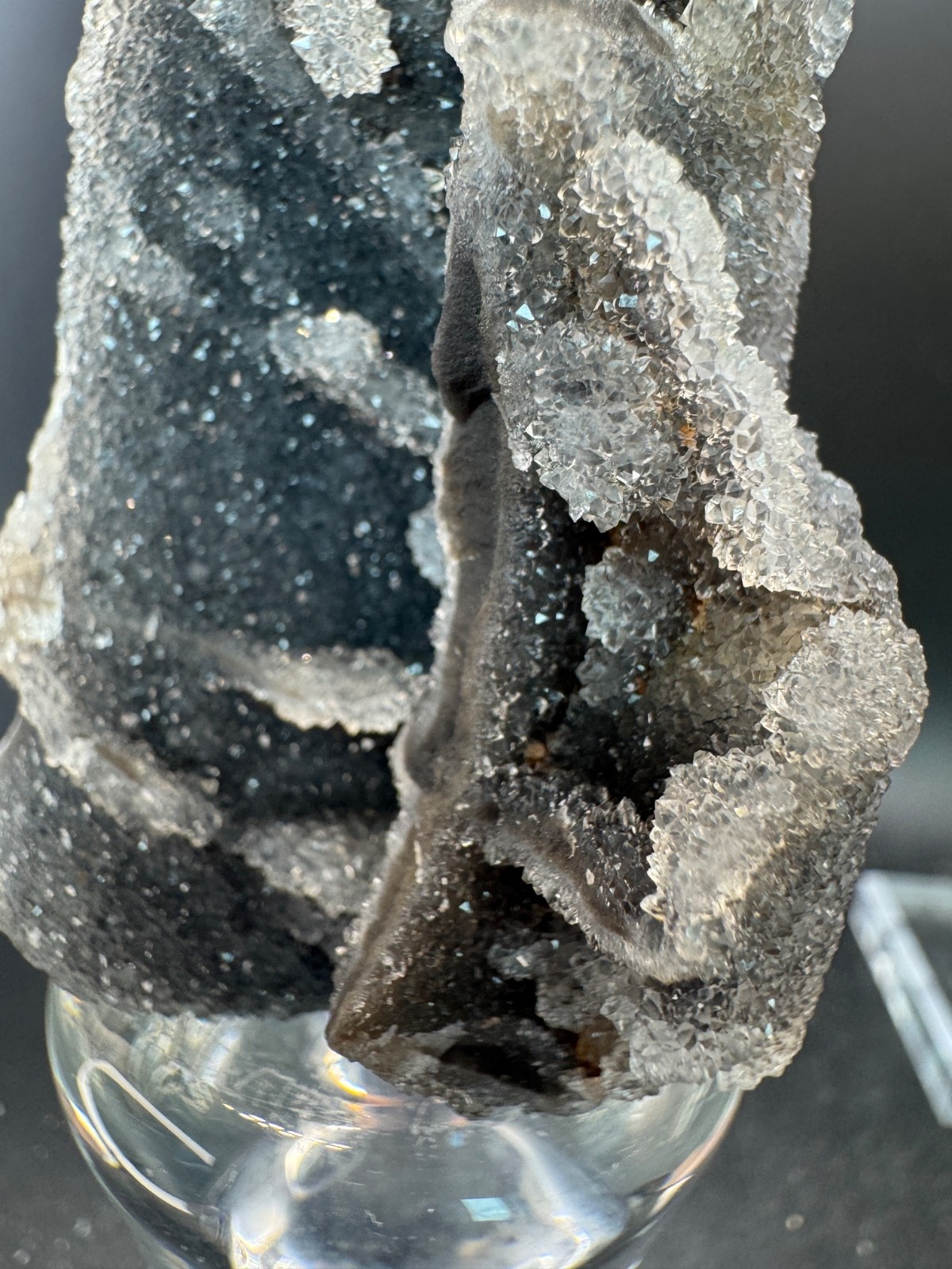 6335 Druzy Black Sphalerite Tower China 150g