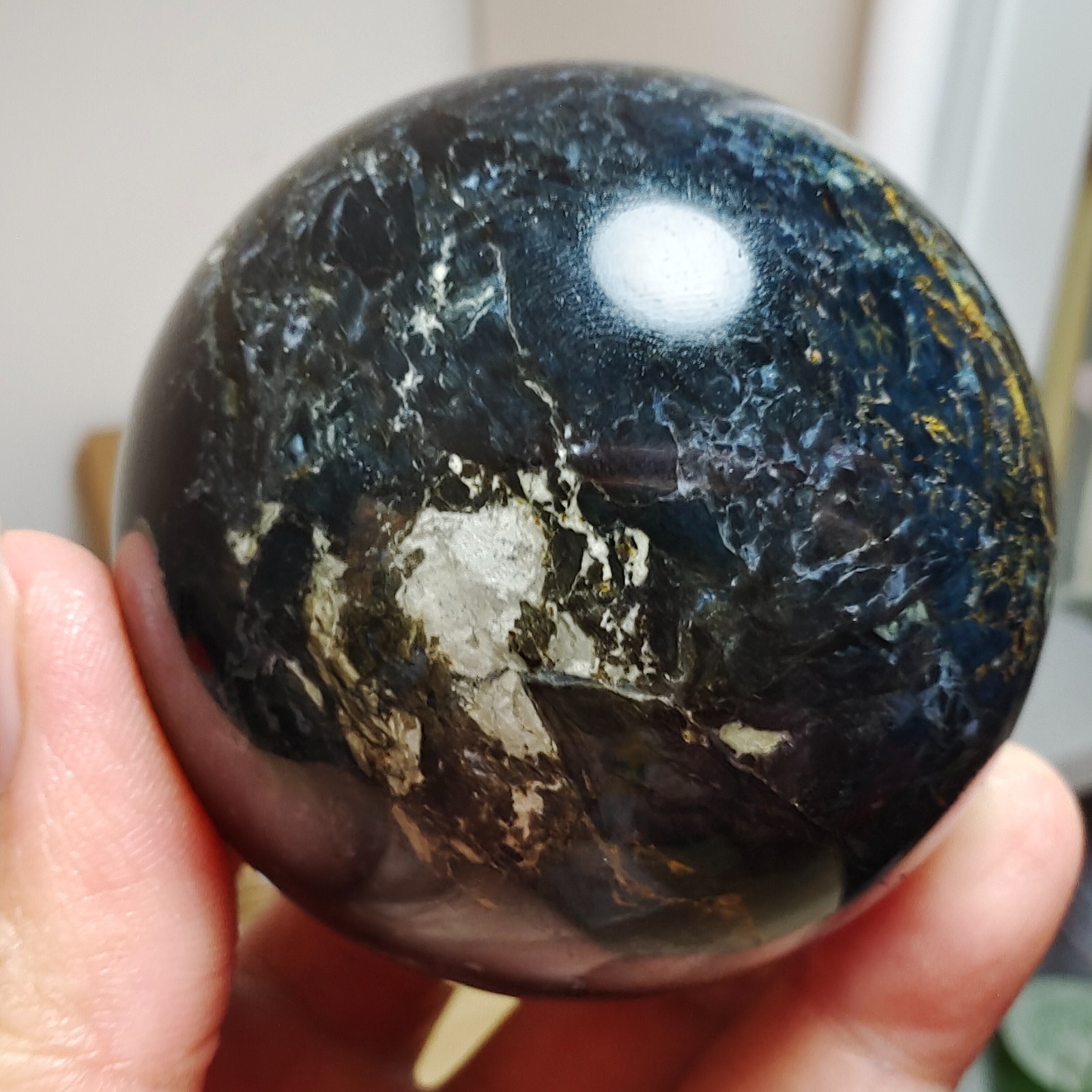 290g WOW! Natural Rare Pietersite Crystal ball Quartz Sphere Healing