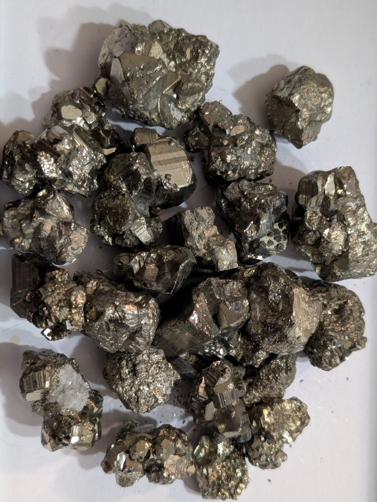 15 oz Peruvian Pyrite Crystal Stones | BULK WHOLESALE