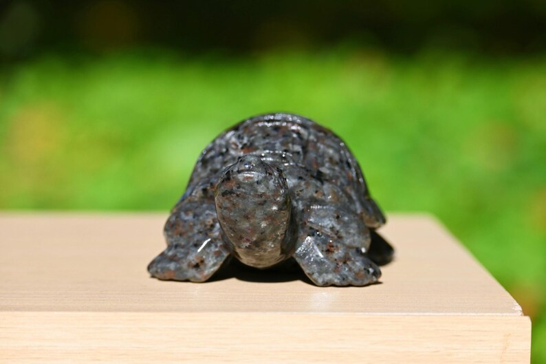3.8″ Natural Yooperlite Tortoise Carved Reiki Healing Decor crystal Gift 1pc