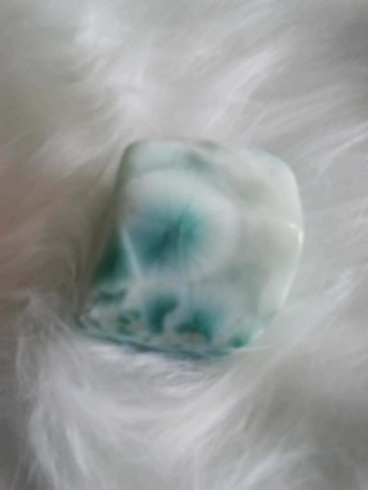 DOMINCAN REPUBLIC LARIMAR TEAL FREEFORM POLISHED GEMSTONE 134 g