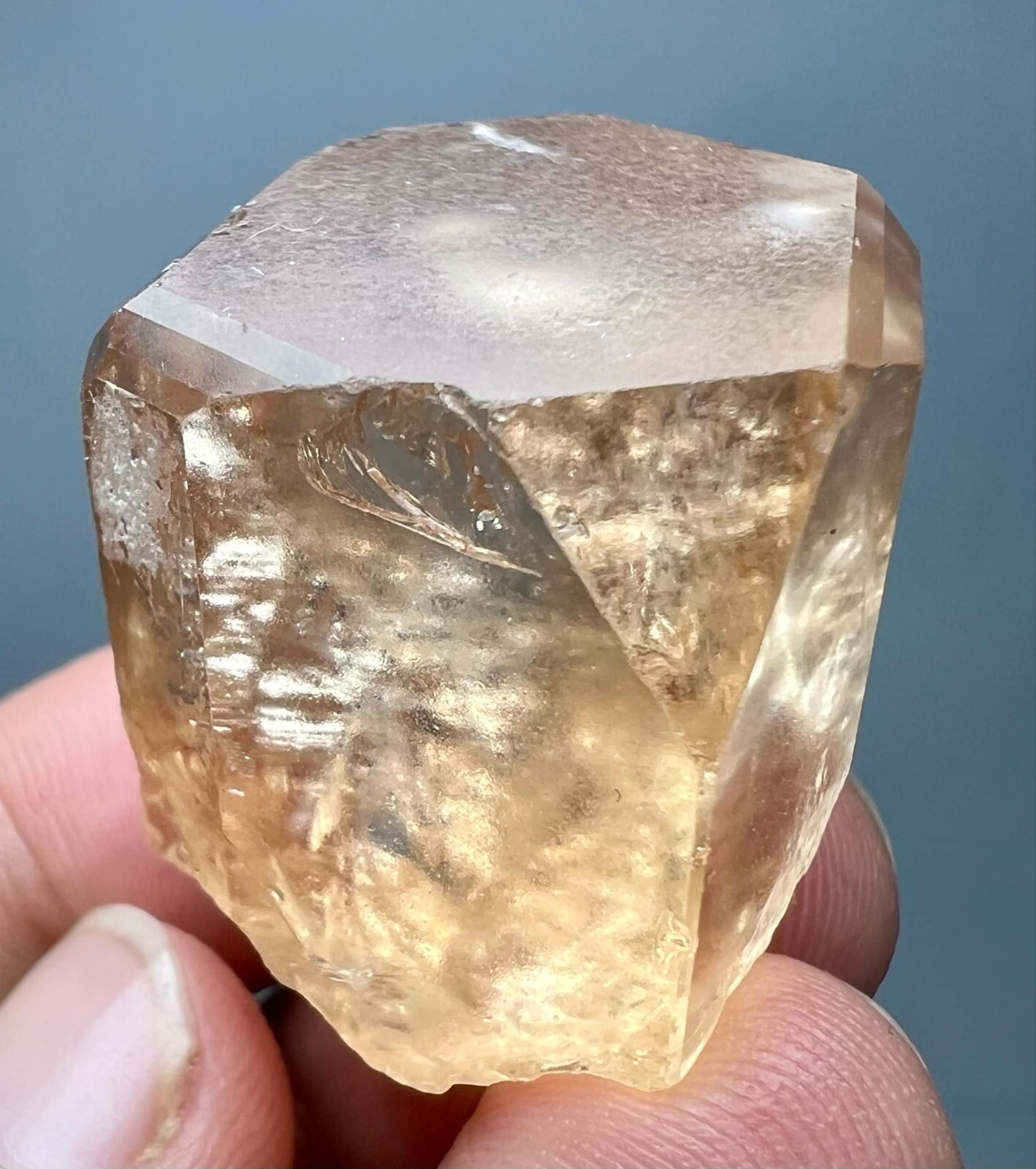 215 Carat Natural !!! Eye Clean Top Honey Color Topaz Huge Crystal @PAK
