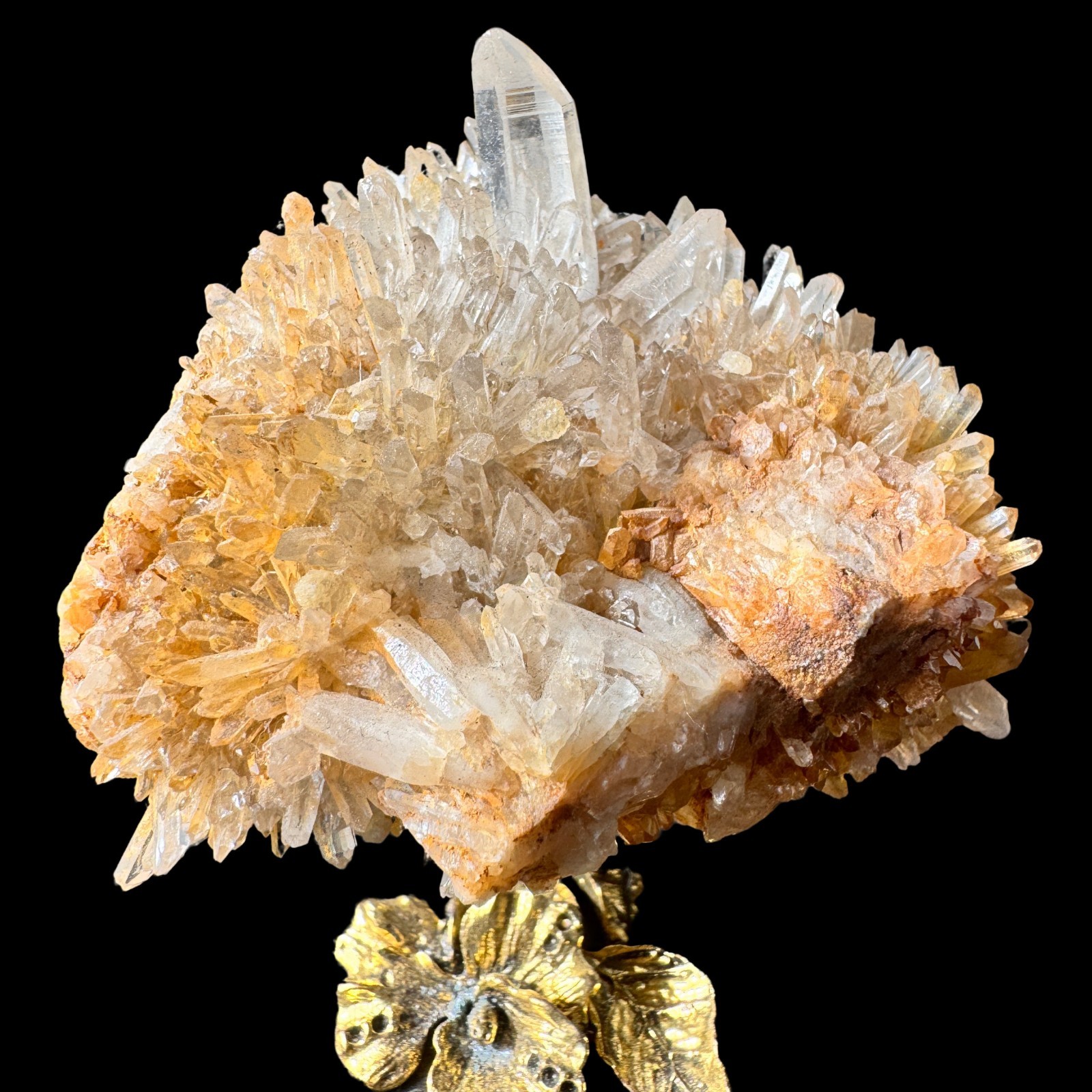 Premium Natural Clear Quartz Crystal Cluster Mineral Specimen 3.3″ for Display