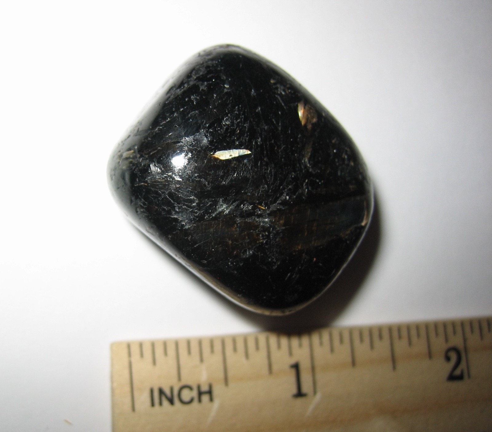 1.2″ RARE TUMBLED POLISHED AUTHENTIC NUUMMITE STONE FROM GREENLAND 36.8grams *3